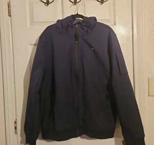 Tommy Hilfiger Dark Blue Hooded Windbreaker